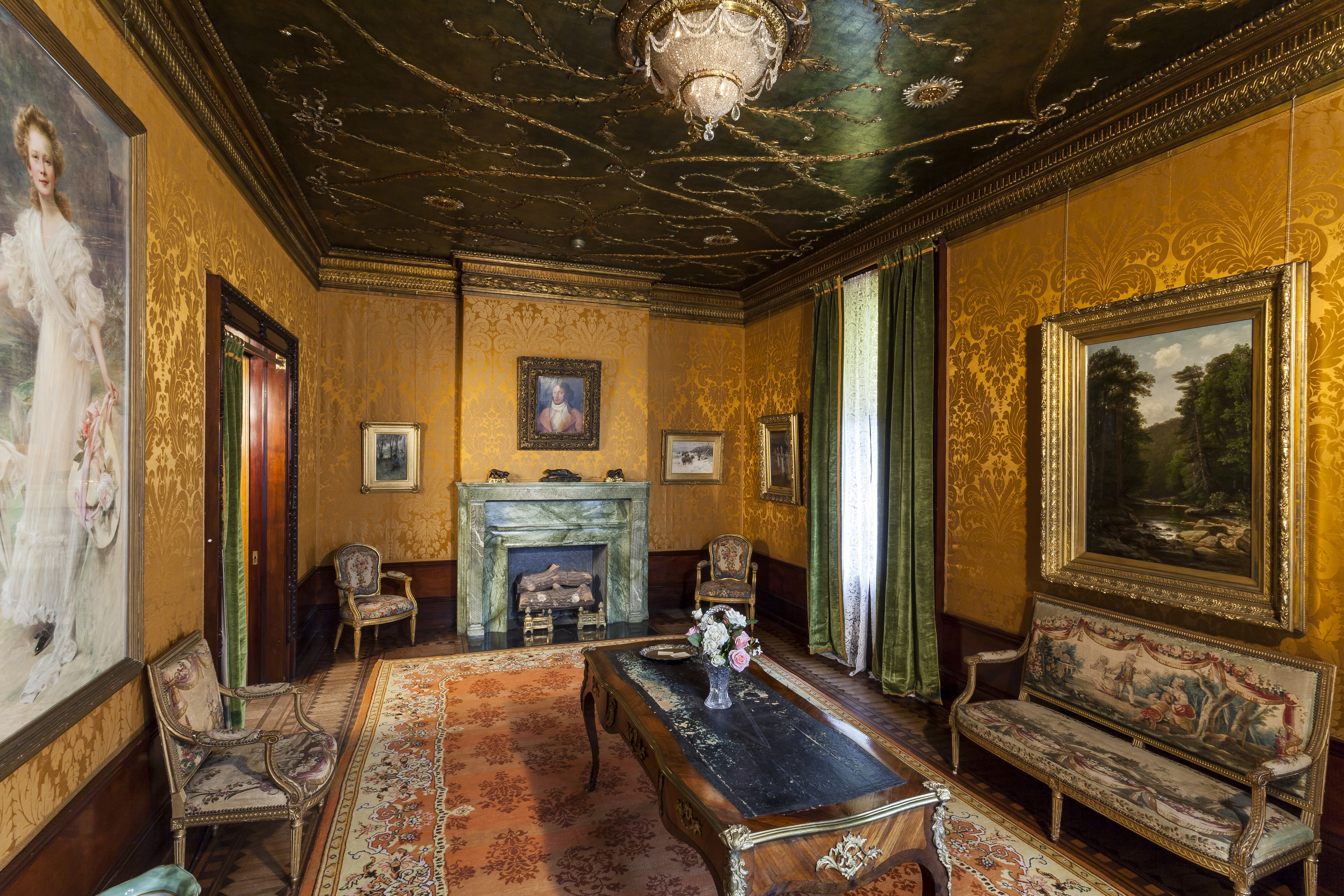 Reception room, present day.