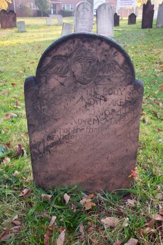 Gravestone in a cemetery 