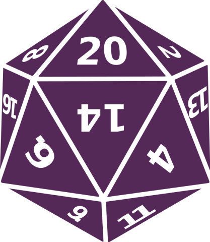 Purple D20