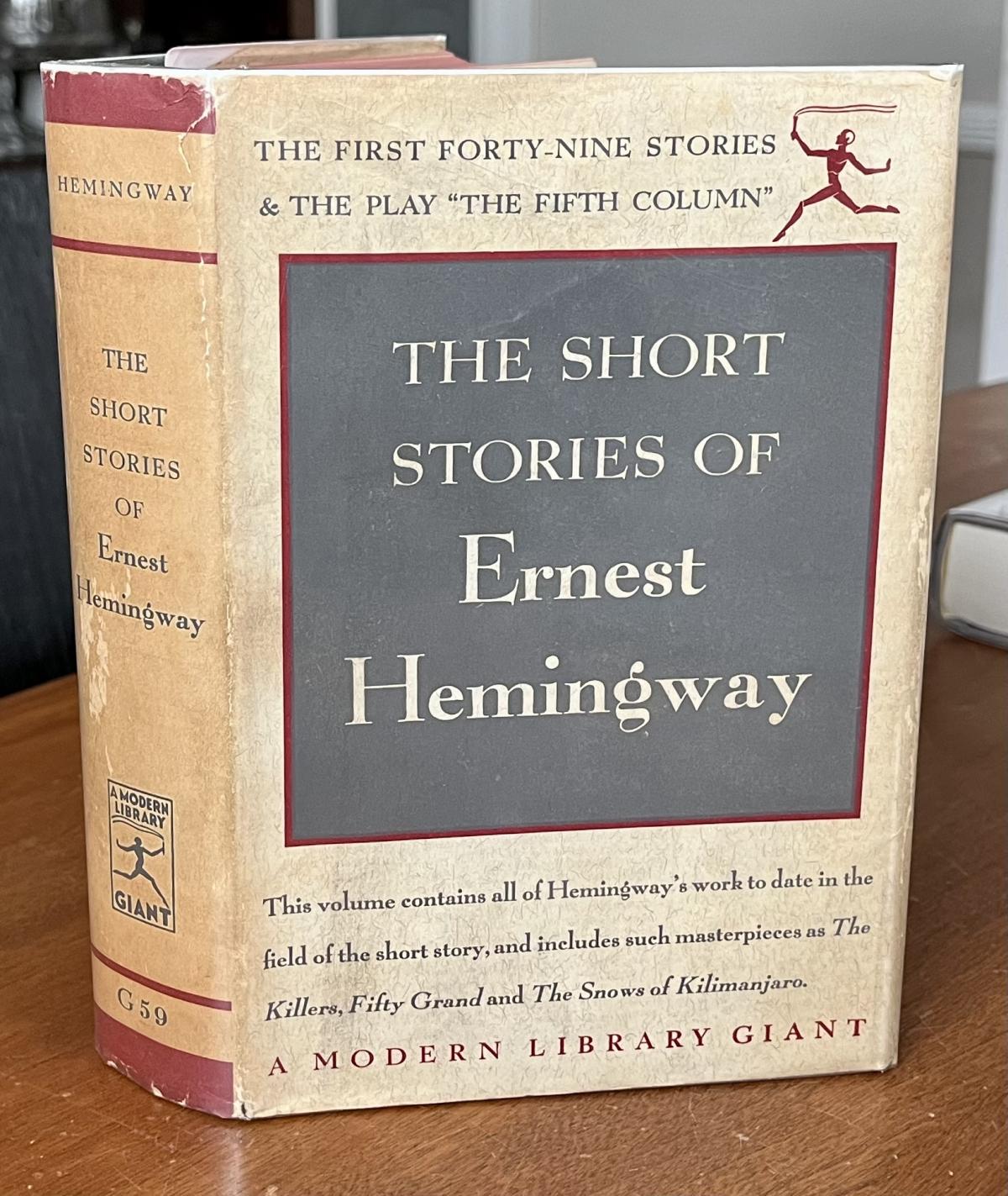 Cover of a Hemmingway book