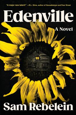 Cover of Edenville book with sunflower and house 