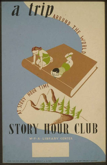 Story Hour Club WPA poster